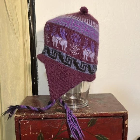 🌈 Reversible winter hat that covers the ears and has a Pom Pom on both sides!!! - Picture 4 of 8